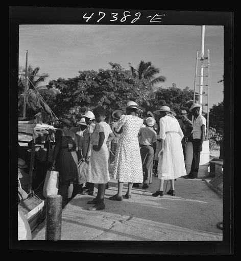Untitled photo, possibly related to: Saint John Island, Virgin Islands. At the dock in Cruz Bay