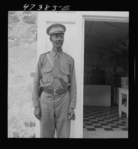Saint John Island, Virgin Islands. The police chief of the island