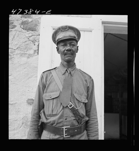 Untitled photo, possibly related to: Saint John Island, Virgin Islands. The police chief of the island