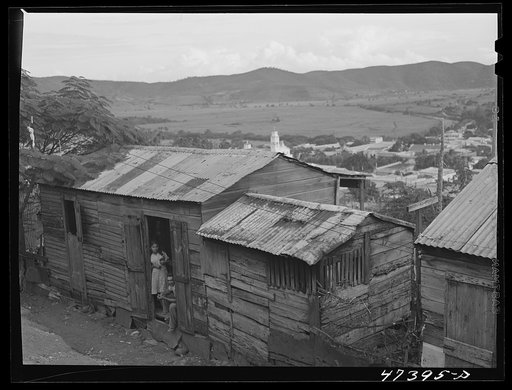 Untitled photo, possibly related to: Yauco, Puerto Rico. In the slum area of the coffee town