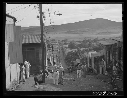 Yauco, Puerto Rico. In the slum area of the coffee town