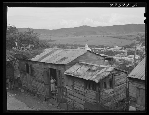 Yauco, Puerto Rico. In the slum area of the coffee town