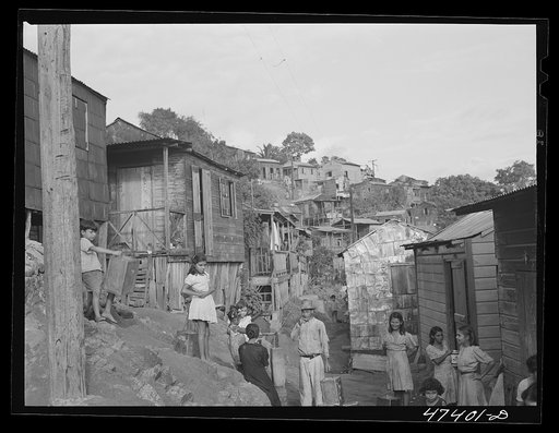 Yauco, Puerto Rico. In the slum area of the coffee town
