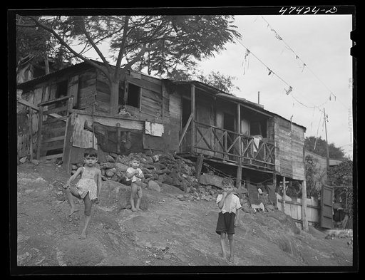 Yauco, Puerto Rico. In the slum area