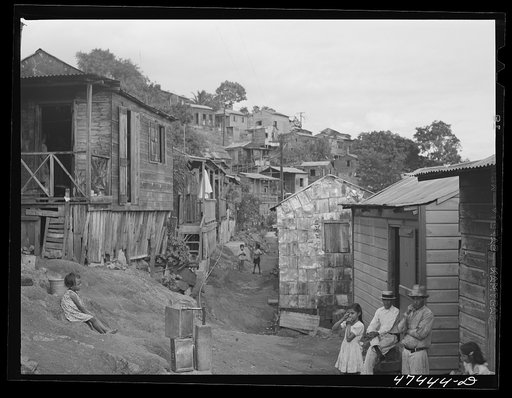 Untitled photo, possibly related to: Yauco, Puerto Rico. In the slum area of the coffee town