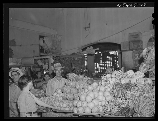 Produce for sale at the market. Rio Piedras, Puerto Rico