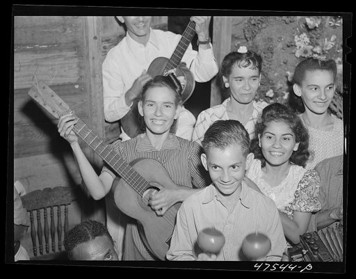 Guanica, Puerto Rico (vicinity). At a Three Kings' eve party in a tenant farmer's home in the sugar country