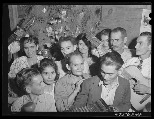 Guanica, Puerto Rico (vicinity). At a Three Kings' eve party in a tenant farmer's home in the sugar country