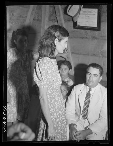 Untitled photo, possibly related to: Guanica, Puerto Rico (vicinity). At a Three Kings' eve party in a tenant farmer's home in the sugar country