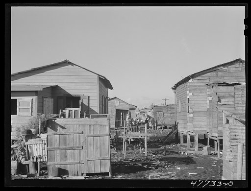 Untitled photo, possibly related to: San Juan, Puerto Rico. In the huge slum area known as "El Fangitto" ("the mud")