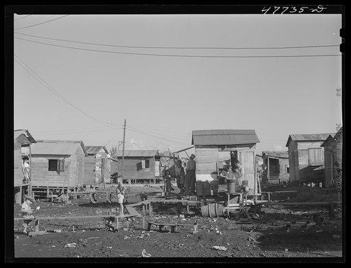 San Juan, Puerto Rico. In the huge slum area known as "El Fangitto" ("the mud")