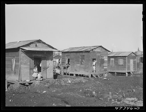Untitled photo, possibly related to: San Juan, Puerto Rico. In the huge slum area known as "El Fangitto" ("the mud")