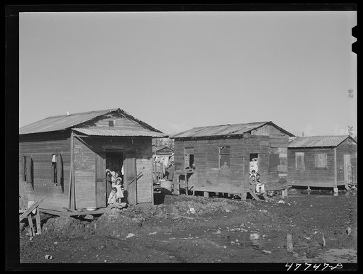 San Juan, Puerto Rico. In the huge slum area known as "El Fangitto" ("the mud")