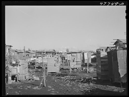 San Juan, Puerto Rico. In the huge slum area known as "El Fangitto" ("the mud")