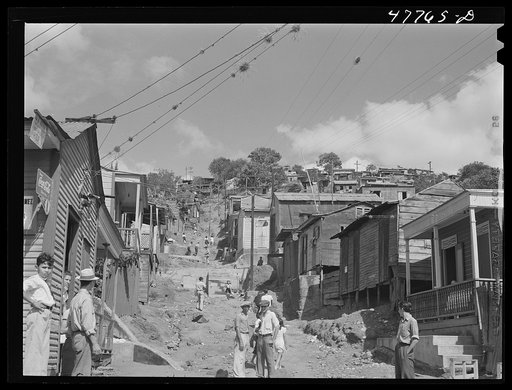 Yauco, Puerto Rico. Slum area in the coffee town