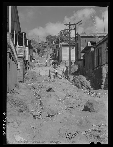 Untitled photo, possibly related to: Yauco, Puerto Rico. Slum area in the coffee town
