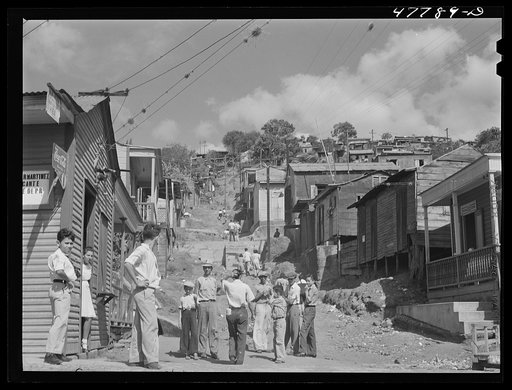 Untitled photo, possibly related to: Yauco, Puerto Rico. Slum area in the coffee town