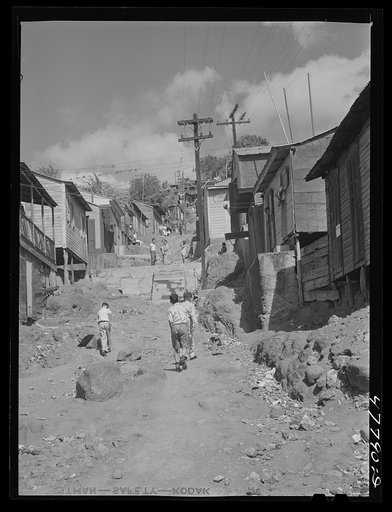 Untitled photo, possibly related to: Yauco, Puerto Rico. Slum area in the coffee town