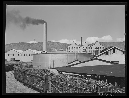 Ensenada, Puerto Rico. Sugar mill or "central" of the South Puerto Rico Sugar Company