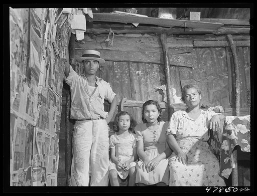 Yauco, Puerto Rico (vicinity). Family of a FSA (Farm Security Administration) borrower in their home