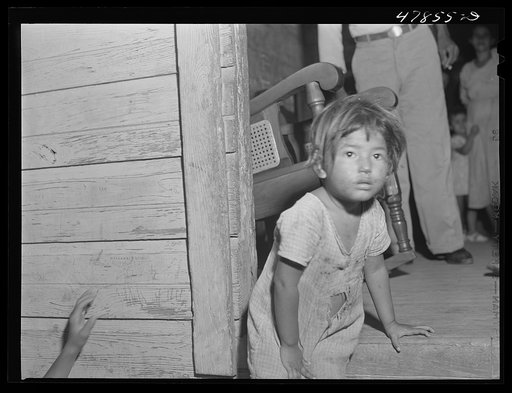 Untitled photo, possibly related to: Guayanilla, Puerto Rico. Children of sugar workers living in the company houses behind the mill