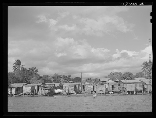 Untitled photo, possibly related to: Puerto Real, Puerto Rico. Part of the extremely poor little fishing village on the southwest coast of Puerto Rico