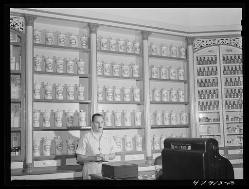 Lares, Puerto Rico. In an apothecary store