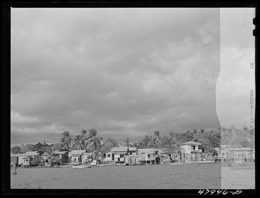 Untitled photo, possibly related to: Puerto Real, Puerto Rico. Part of the extremely poor little fishing village on the southwest coast of Puerto Rico