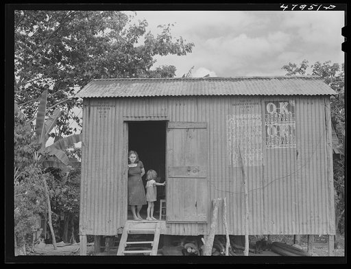 Lajas, Puerto Rico (vicinity). Coffee laborer's company house