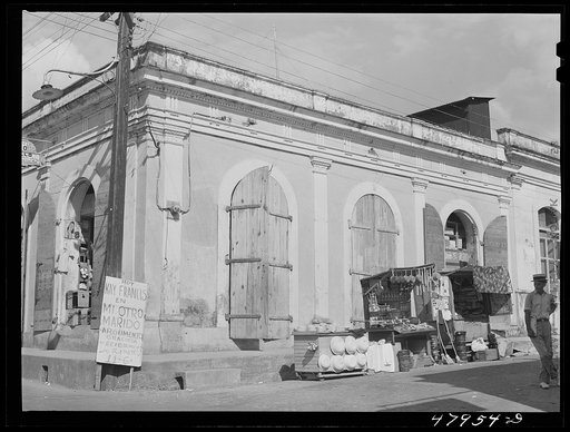Untitled photo, possibly related to: Lares, Puerto Rico. Street scene