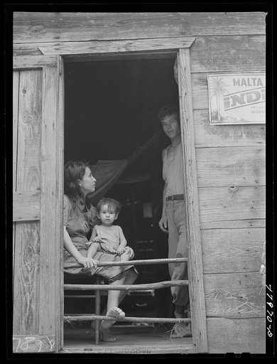 San German, Puerto Rico (vicinity). Farm laborer's family in the hills