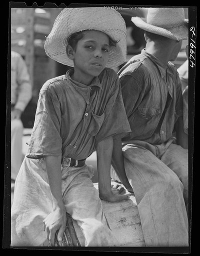 Untitled photo, possibly related to: San Sebastian, Puerto Rico (vicinity). Farmer's son on a road