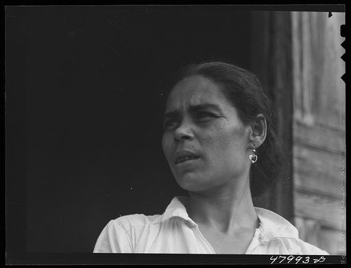 San Sebastian, Puerto Rico. Farm laborer's wife living in the hills