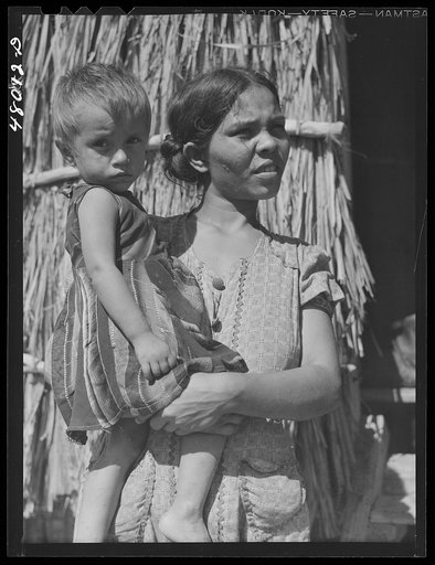 Arecibo, Puerto Rico (vicinity). Wife and child of a tenant farmer