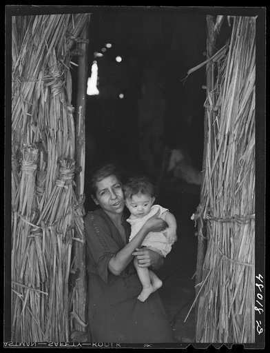 San Sebastian, Puerto Rico (vicinity). Widow and child of a farm laborer