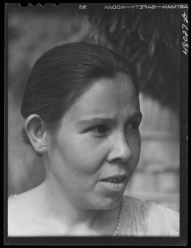 Utuado, Puerto Rico (vicinity). FSA (Farm Security Administration) borrower's wife living in the hills