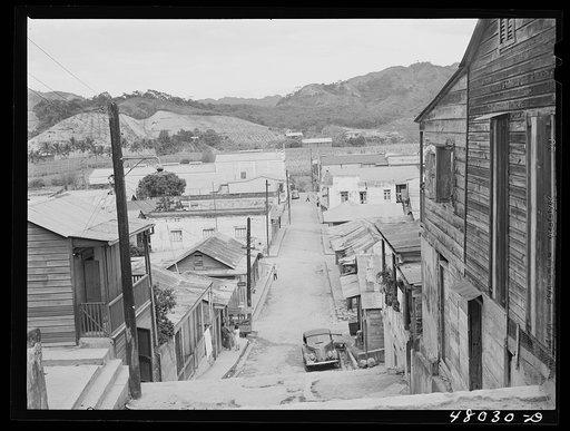 Utuado, Puerto Rico (vicinity). Street in the tobacco town