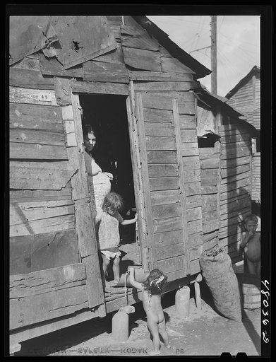 Utuado, Puerto Rico. In the slum area
