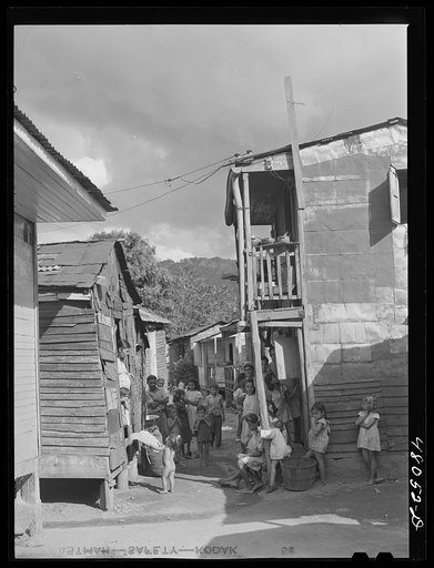 Utuado, Puerto Rico. In the slum area