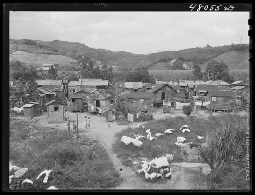Utuado, Puerto Rico. In the slum area