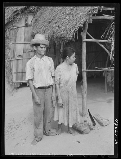 Untitled photo, possibly related to: Utuado, Puerto Rico (vicinity). FSA (Farm Security Administration) borrower and his wife living in the hills