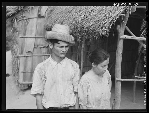 Utuado, Puerto Rico (vicinity). FSA (Farm Security Administration) borrower and his wife living in the hills