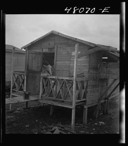 Untitled photo, possibly related to: San Juan, Puerto Rico. House for sale in the slum known as "El Fangitto"
