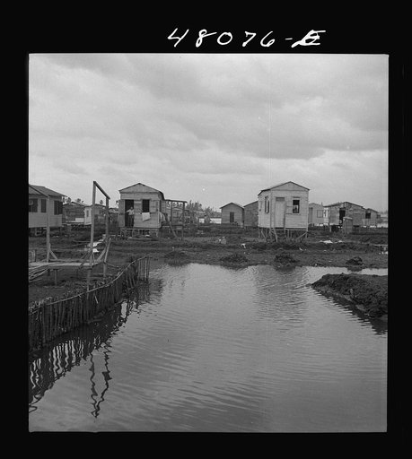 Untitled photo, possibly related to: San Juan, Puerto Rico. In the huge slum area known as "El Fangitto"