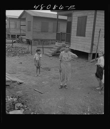 Untitled photo, possibly related to: San Juan, Puerto Rico. In the huge slum area known as "El Fangitto"