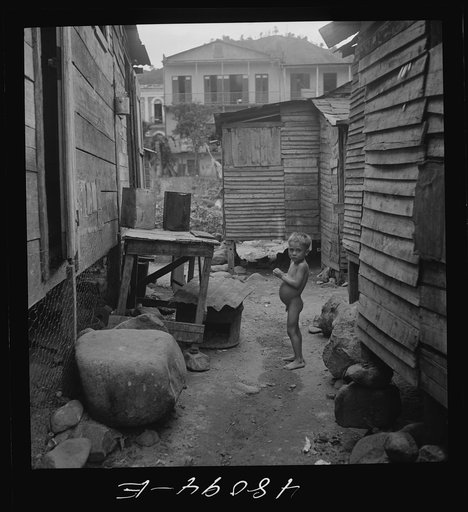 Utuado, Puerto Rico. In the slum area