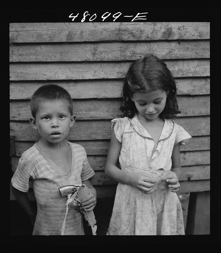 Utuado, Puerto Rico. Children in the slum area