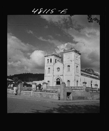 Untitled photo, possibly related to: San Sebastian, Puerto Rico. The plaza and cathedral