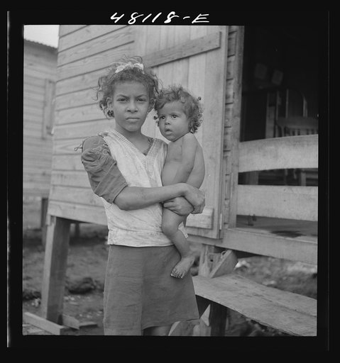 Untitled photo, possibly related to: San Juan, Puerto Rico. In the huge slum area known as "El Fangitto"