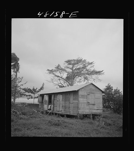 Santurce, Puerto Rico (vicinity). A house on the property which FSA (Farm Security Administration) is buying for a land and utility housing project